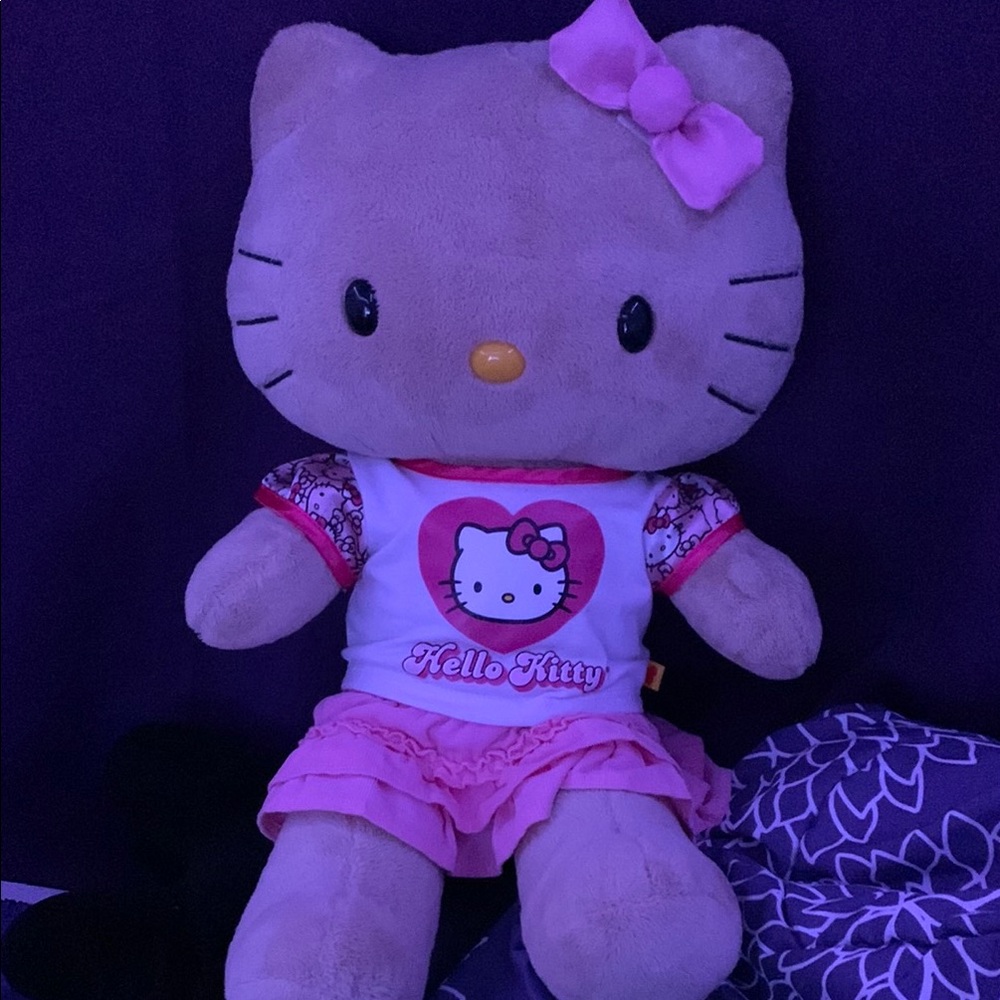 ON HOLD!! Hello Kitty Tan Build-A-Bear Plush with Pink Outfit